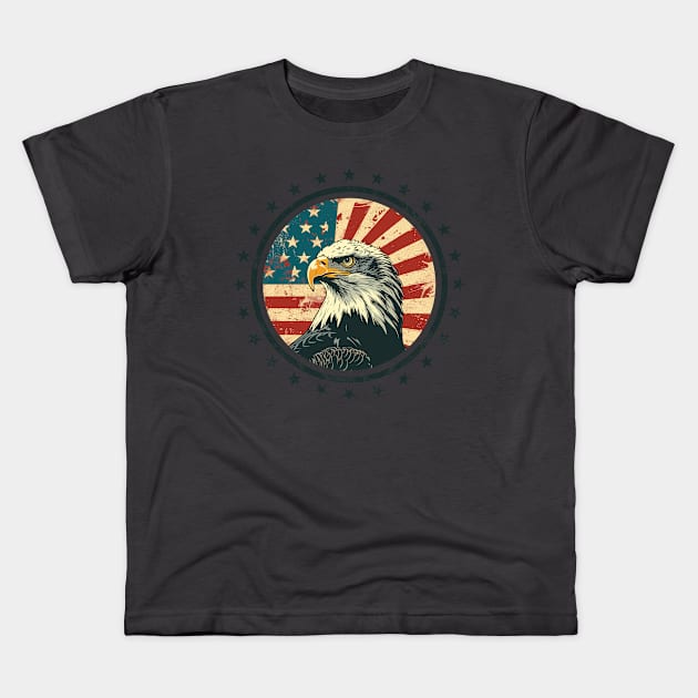 American Eagle Kids T-Shirt by Hub Design